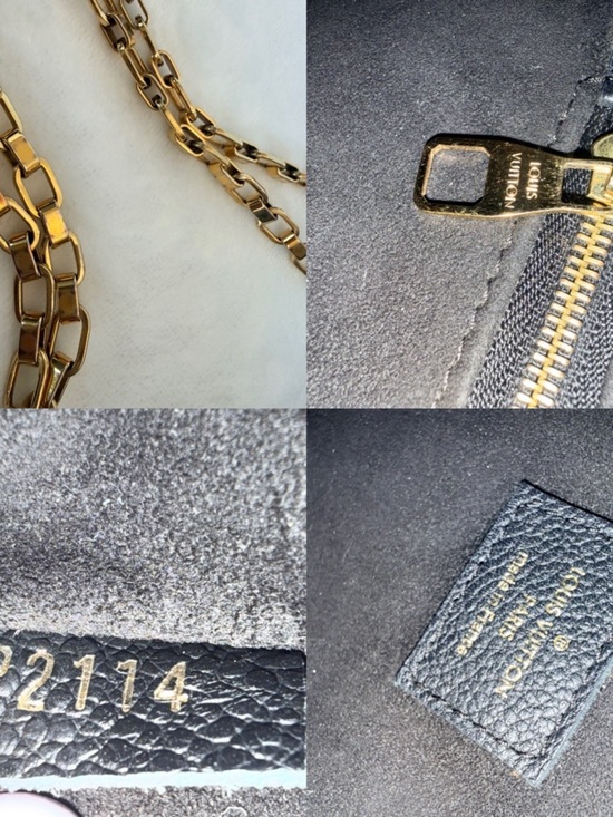 s-l1200.jpg Louis Vuitton St Germain MM Black Monogram Empreinte Leather Shoulder Bag